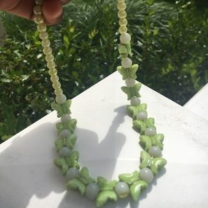 Butterfly Beaded Necklace